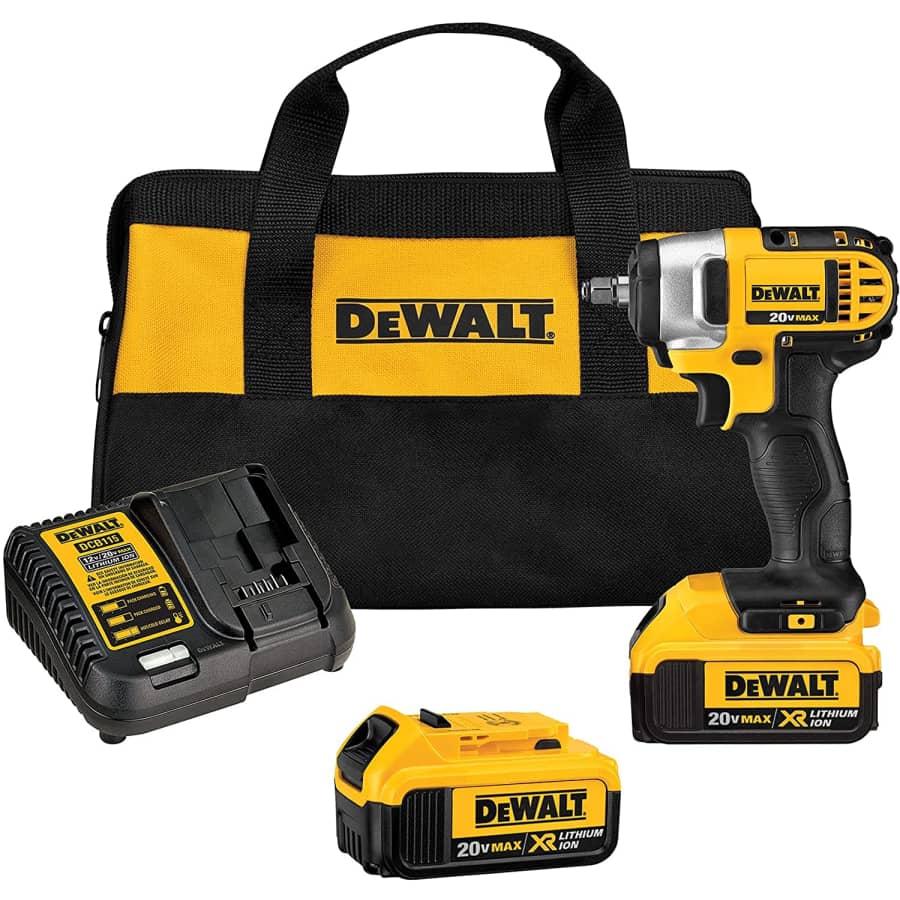 DeWalt 20V MAX Cordless Impact Wrench Kit with Hog Ring for $485