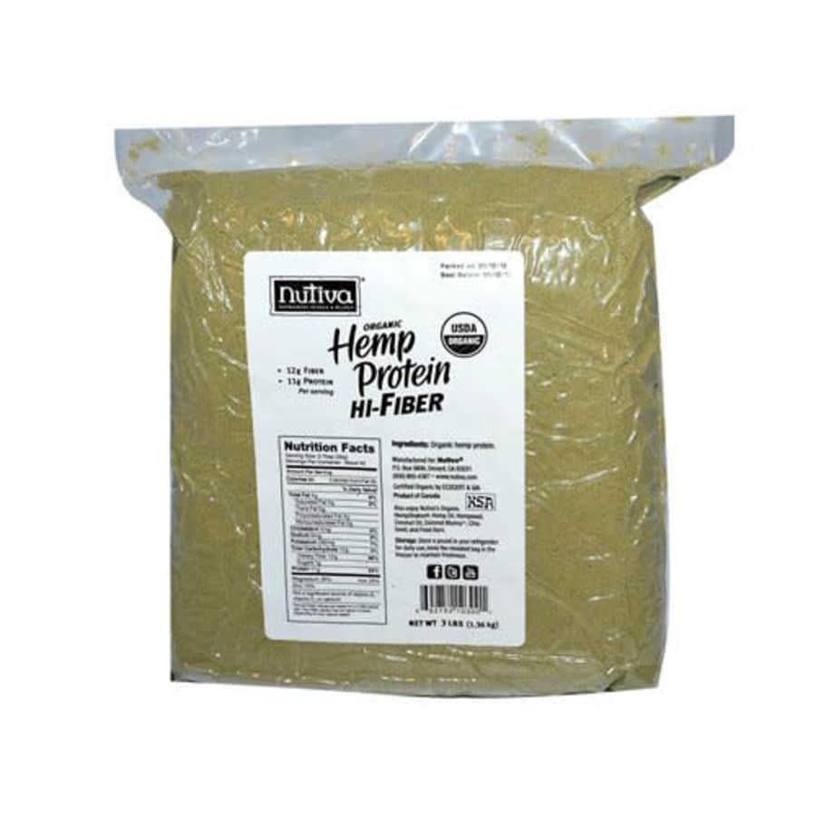 Nutiva Hemp Protein Hi Fiber Og2 3 Lb for $64