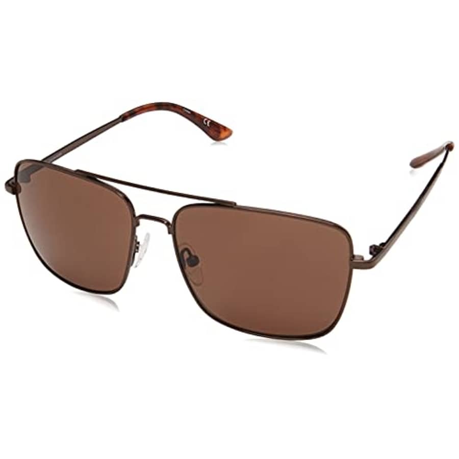Calvin Klein Men's CK19308S Rectangular Sunglasses, Satin Black/Grey Lens, 56 mm for $73 Calvin Klein Men's CK19308S Rectangular Sunglasses, Satin Black/Grey Lens, 56 mm for $73
