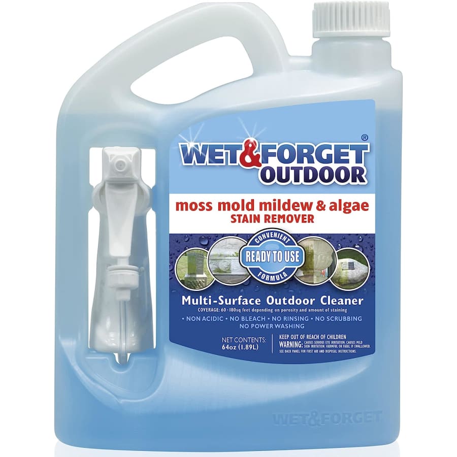 Wet & Forget Outdoor Moss, Mold, Mildew, & Algae Stain Remover 64-oz. Bottle for $21 Wet & Forget Outdoor Moss, Mold, Mildew, & Algae Stain Remover 64-oz. Bottle for $21