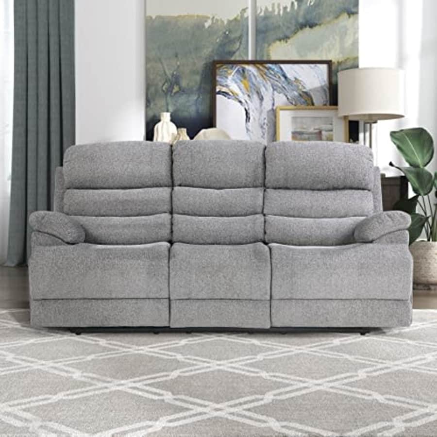 Lexicon Greyville Wall-Hugger Power Double Reclining Sofa, Gray for $1,427 Lexicon Greyville Wall-Hugger Power Double Reclining Sofa, Gray for $1,427