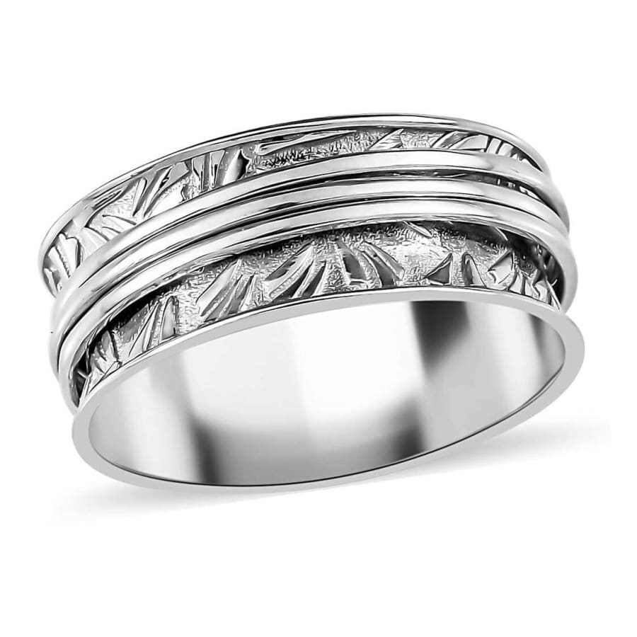 Women's Fidget Spinner Ring in Sterling Silver for $30