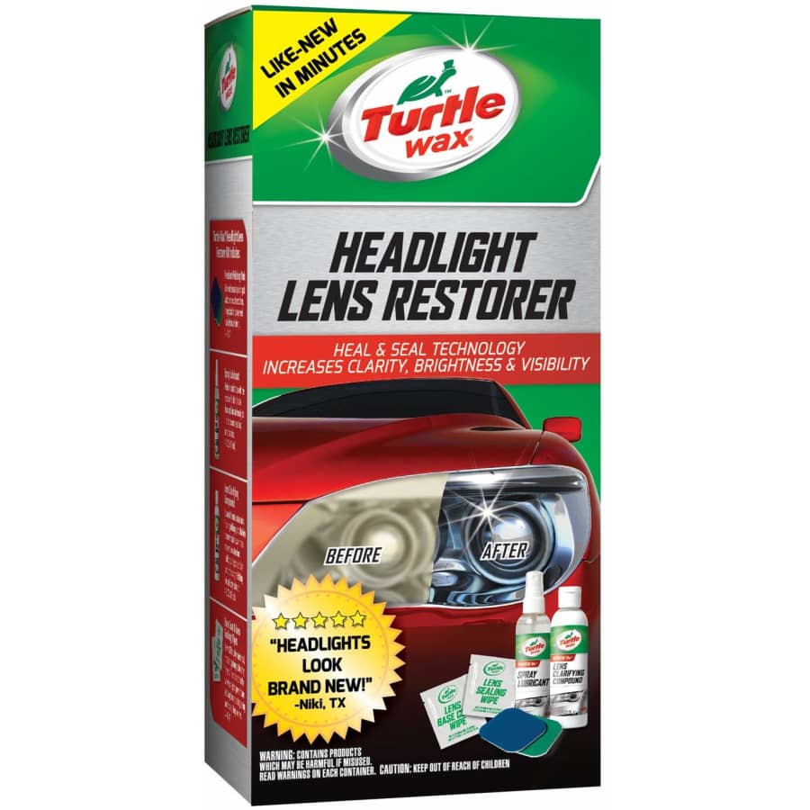 Turtle Wax Headlight Lens Restorer Kit for $4