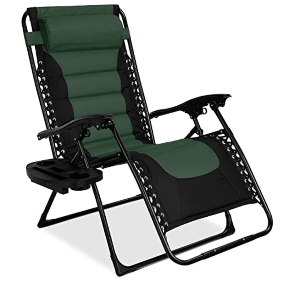 Best Choice Products Oversized Padded Zero Gravity Chair, Folding Outdoor Patio Recliner, XL Anti for $72
