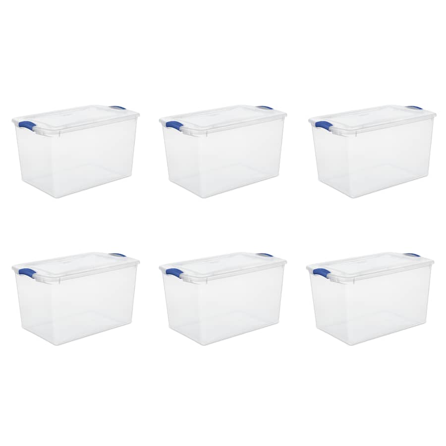 Sterilite 66-Quart Latch Box Storage Tote 6-Pack for $45 Sterilite 66-Quart Latch Box Storage Tote 6-Pack for $45