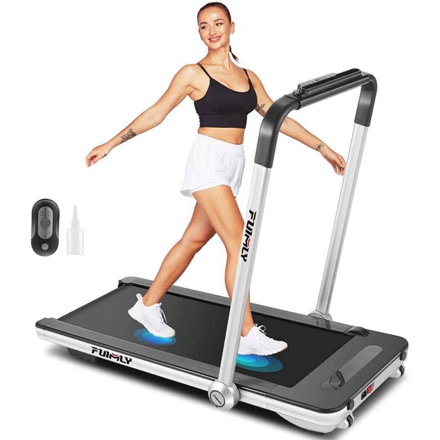 Funmily 2-in-1 Folding Under Desk Treadmill for $207