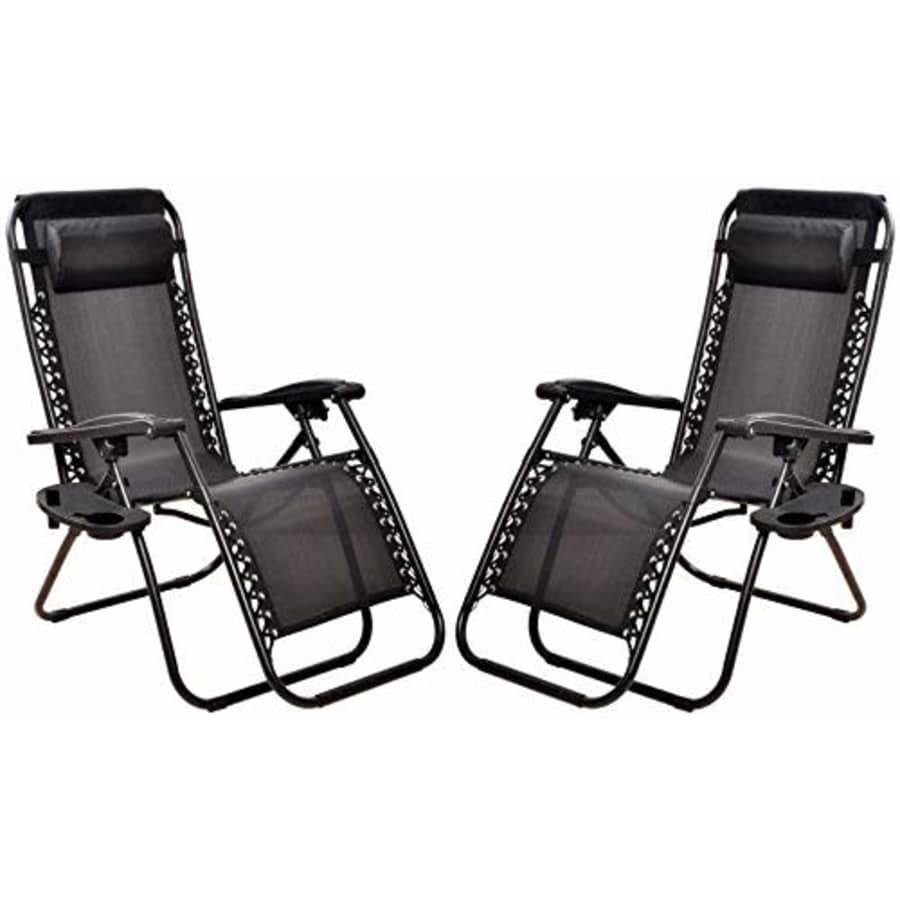 BalanceFrom Adjustable Zero Gravity Lounge Chair Recliners for Patio, Black for $146 BalanceFrom Adjustable Zero Gravity Lounge Chair Recliners for Patio, Black for $146