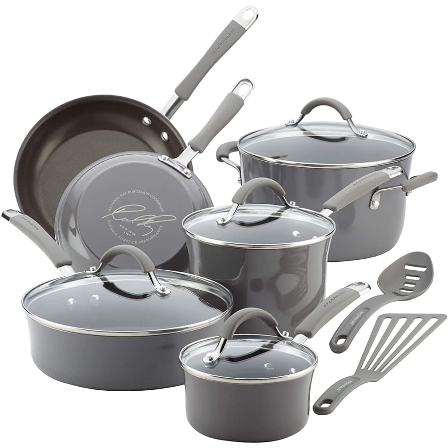 Rachael Ray Cucina 12-Piece Nonstick Cookware Set: $79.99