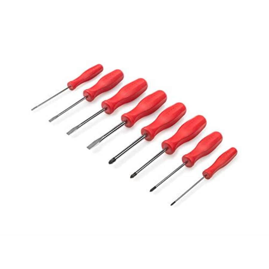 TEKTON Hard-Handle Screwdriver Set, 8-Piece (#0-#3, 1/8-5/16 in.) | DRV42017 for $28 TEKTON Hard-Handle Screwdriver Set, 8-Piece (#0-#3, 1/8-5/16 in.) | DRV42017 for $28