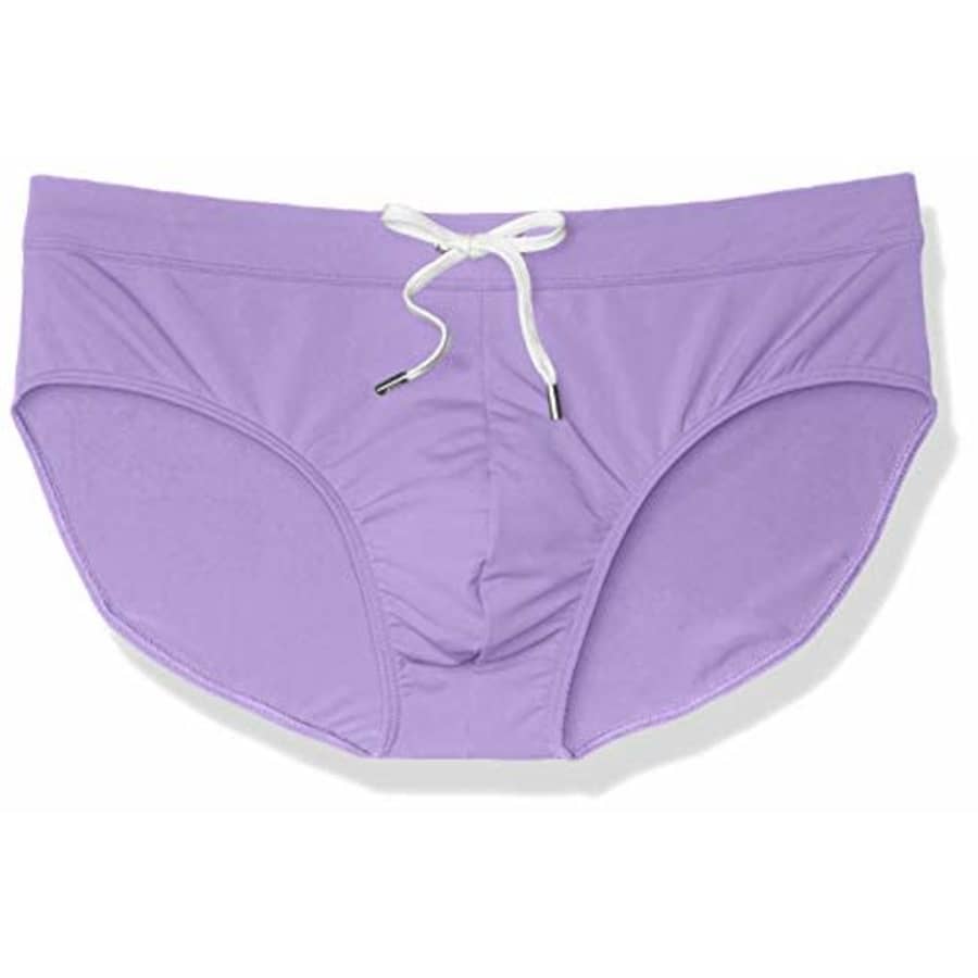 2(X)IST Men's Rio Solid Swim Brief Swimwear, New Purple, X-Large for $37