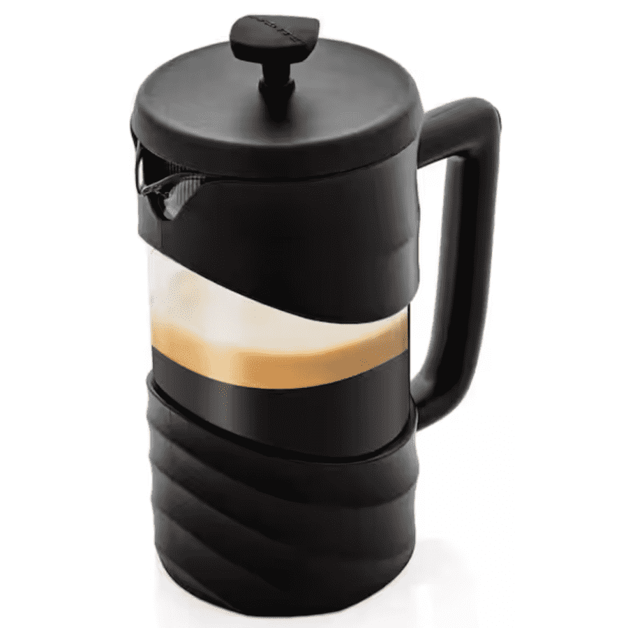 Ovente 4-Cup French Press Coffee Maker with 4-Level Mesh Filter for $12