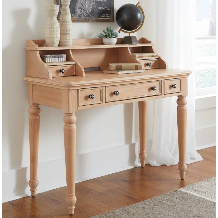 Home Styles Cambridge 42" Solid Hardwood Desk w/ Keyboard Tray for $210
