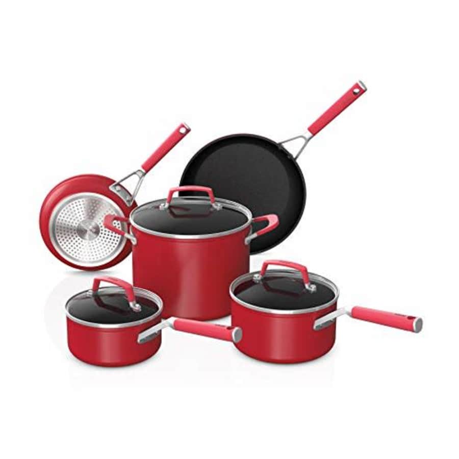 Ninja C28000 Foodi NeverStick Vivid 8-Piece Cookware Set with Lids, Nonstick, Durable & Oven Safe for $100