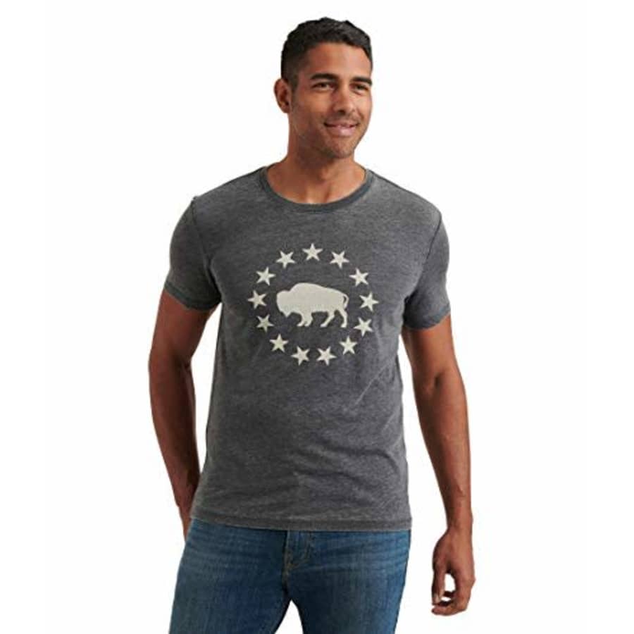 Lucky Brand Men's Graphic Tee Shirt, Jet Black, Large for $20 Lucky Brand Men's Graphic Tee Shirt, Jet Black, Large for $20