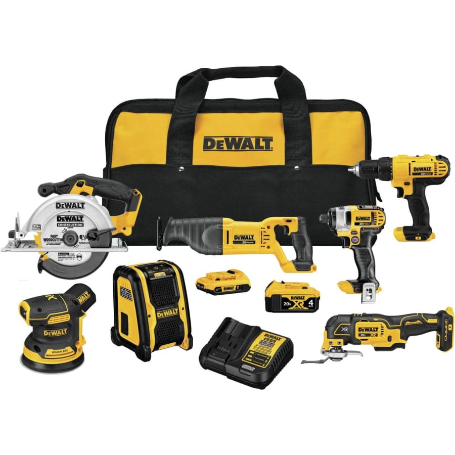 DeWalt 20V MAX 7-Tool Cordless Drill Combo Kit for $819 DeWalt 20V MAX 7-Tool Cordless Drill Combo Kit for $819