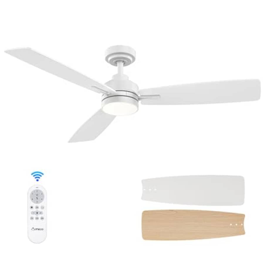 Amico Power Amico Ceiling Fans with Lights, 52 inch Ceiling fan with Light and Remote Control, Reversible, for $100 Amico Power Amico Ceiling Fans with Lights, 52 inch Ceiling fan with Light and Remote Control, Reversible, for $100