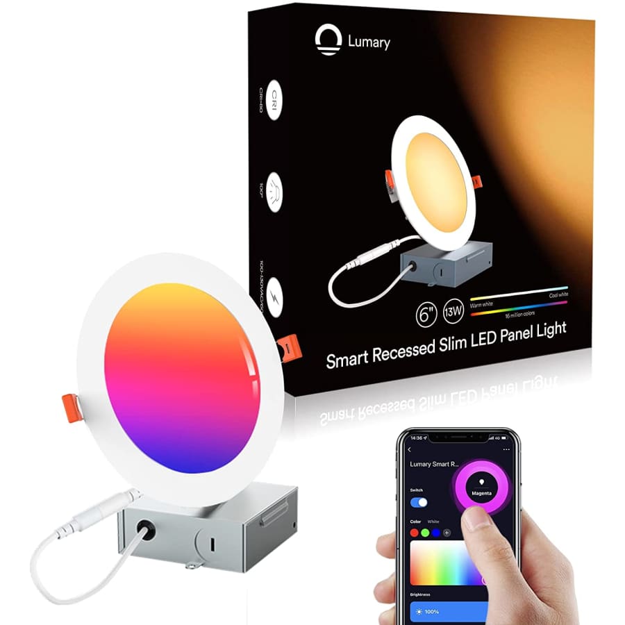 Lumary Smart 6" Slim LED Recessed Light for $30 Lumary Smart 6" Slim LED Recessed Light for $30
