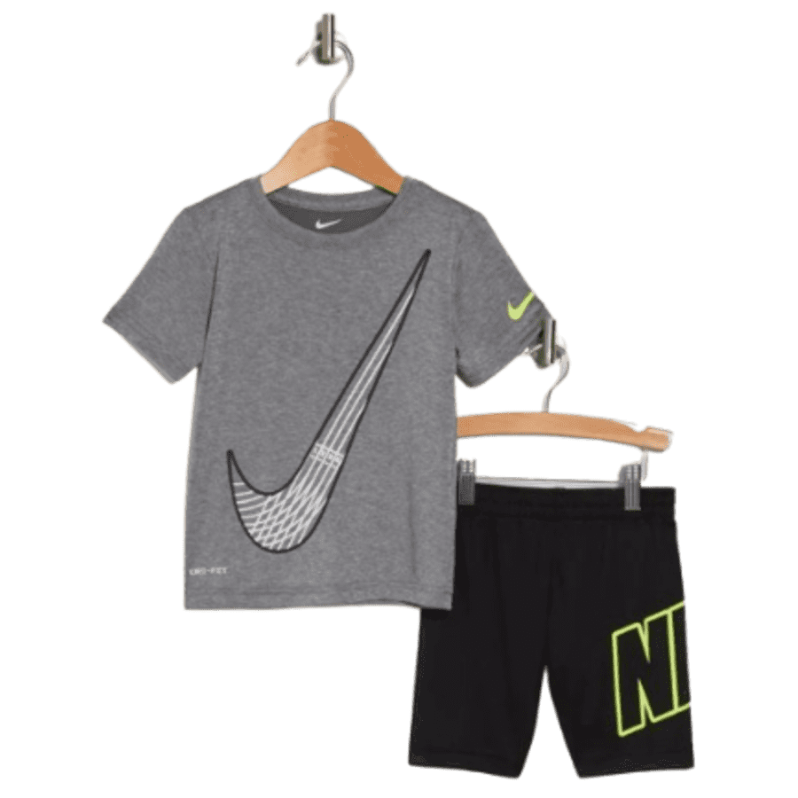 Nike Kids' Dri-FIT Graphic T-Shirt & Shorts Set for $17 Nike Kids' Dri-FIT Graphic T-Shirt & Shorts Set for $17