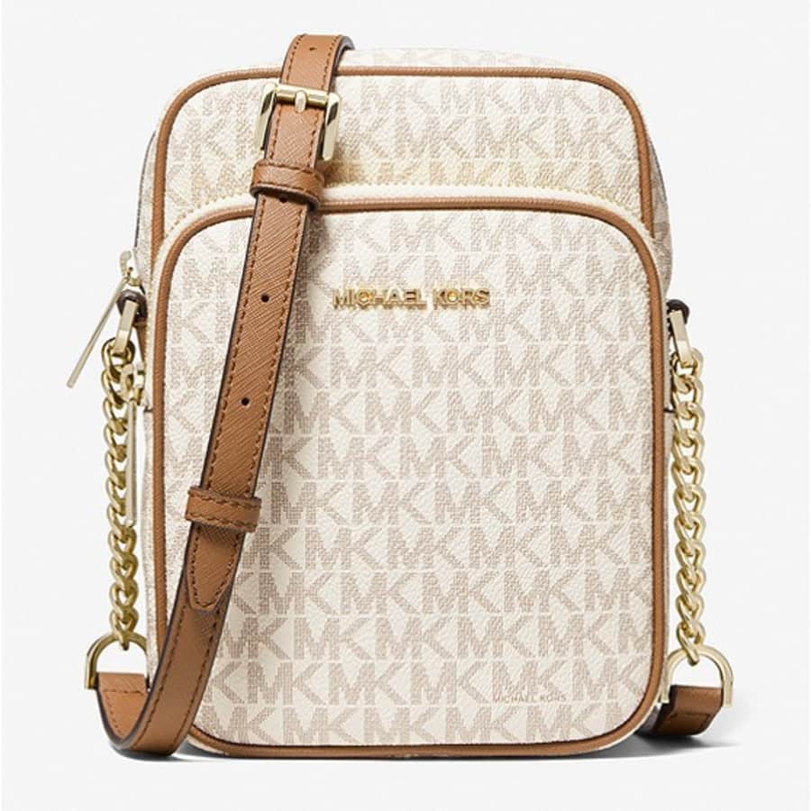 Michael Michael Kors Jet Set Travel Medium Logo Crossbody Bag for $79