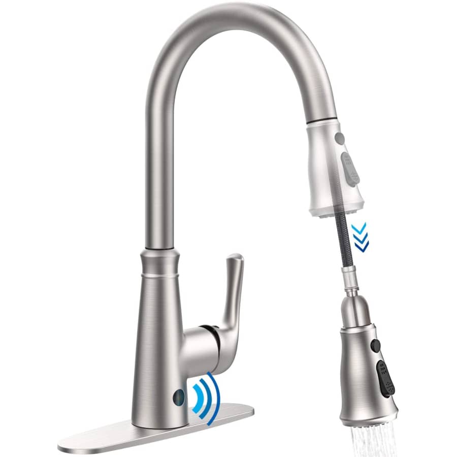 Dalmo Touchless Kitchen Faucet with Pull Down Sprayer for $101