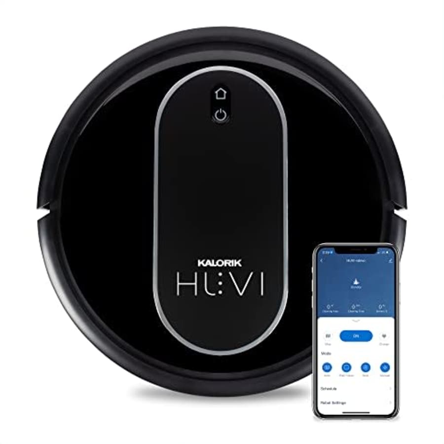 Kalorik Home RVC 50229 BK | HUVI R1 Smart Robot Vacuum & Air Cleaner - H13 HEPA Filter, Ionizer, for $129
