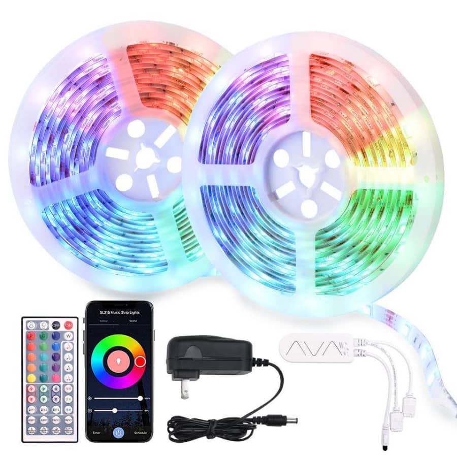 TaoTronics 16.4-Ft. Smart WiFi LED Strip Lights 2-Pack for $7