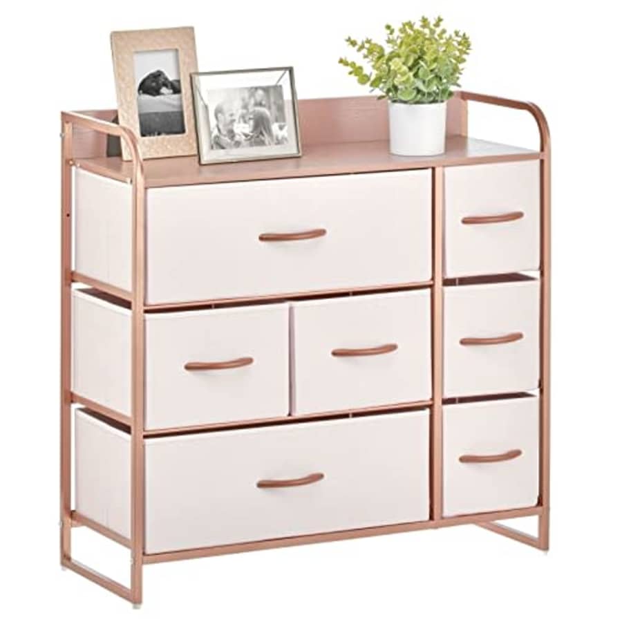 mDesign Dresser Storage Furniture Organizer - Large Standing Unit for Bedroom, Office, Entryway, for $94