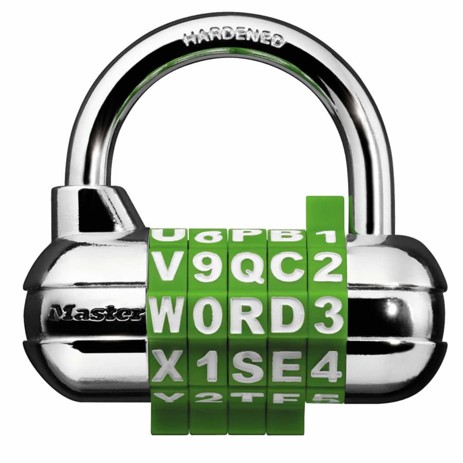 Master Lock Set Your Own Word Combination Locker Padlock for $7 Master Lock Set Your Own Word Combination Locker Padlock for $7