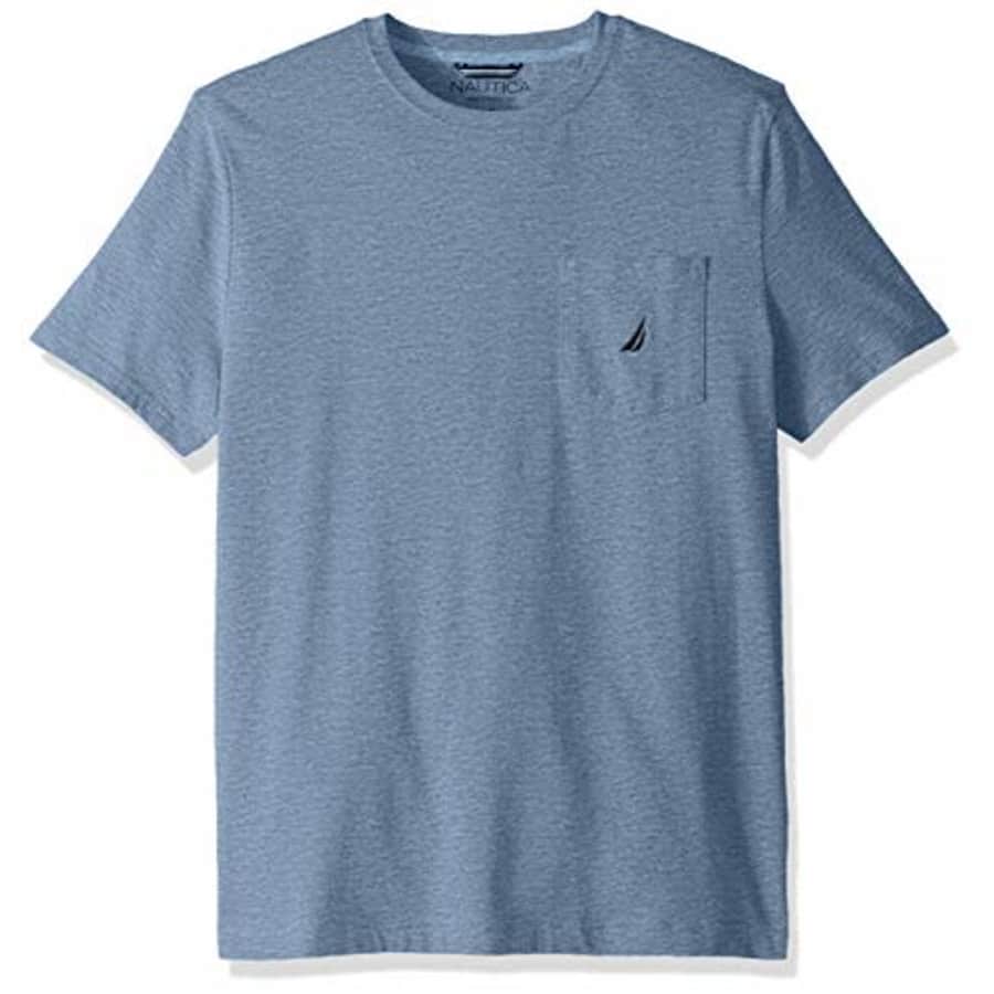 Nautica Men's Solid Crew Neck Short Sleeve Pocket T-Shirt, Deep Anchor Hea, Small for $15 Nautica Men's Solid Crew Neck Short Sleeve Pocket T-Shirt, Deep Anchor Hea, Small for $15