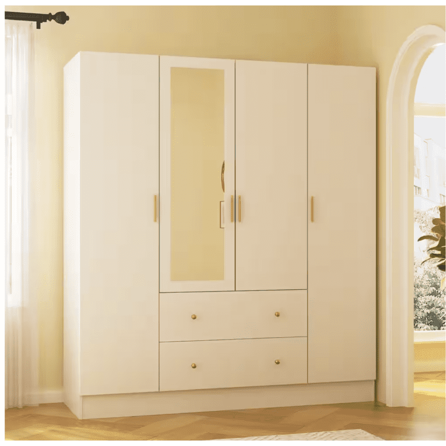 Fufu&Gaga 63" 4-Door Armoire for $406