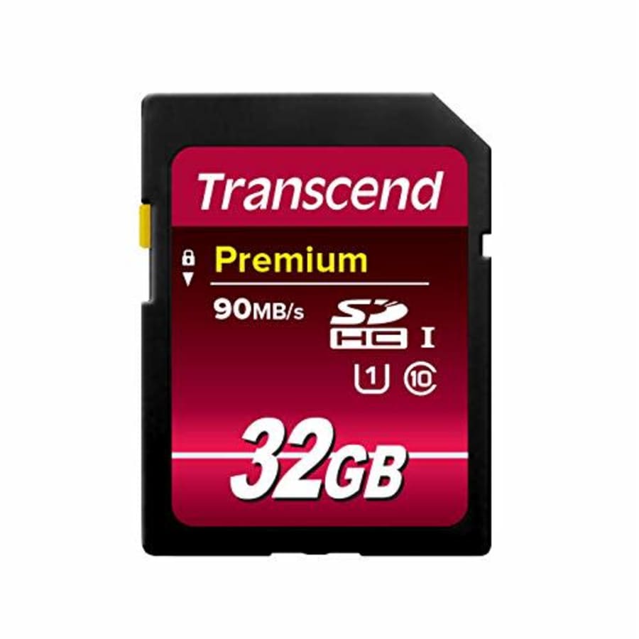 Transcend 32GB SDHC Class 10 UHS-1 Flash Memory Card Up to 60MB/s (TS32GSDU1) for $8