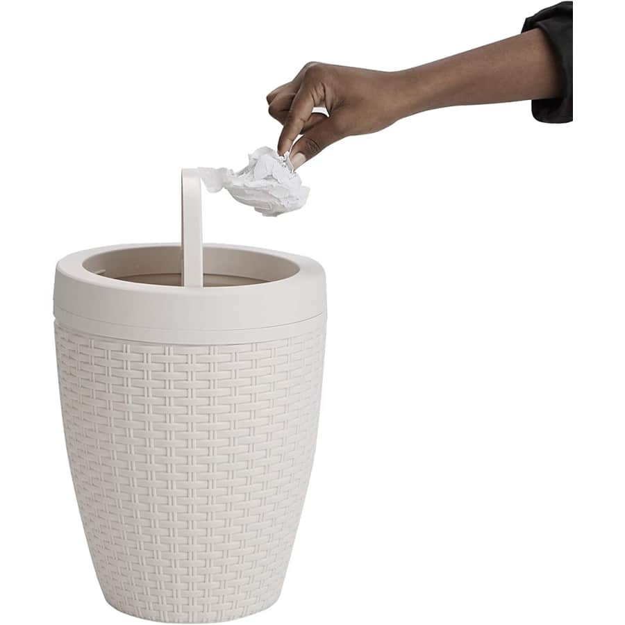 Mind Reader Bathroom Trash Can for $25