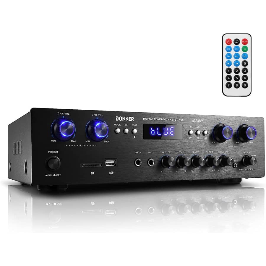 Donner Bluetooth 5.0 Stereo Audio Amplifier Receiver for $130 Donner Bluetooth 5.0 Stereo Audio Amplifier Receiver for $130