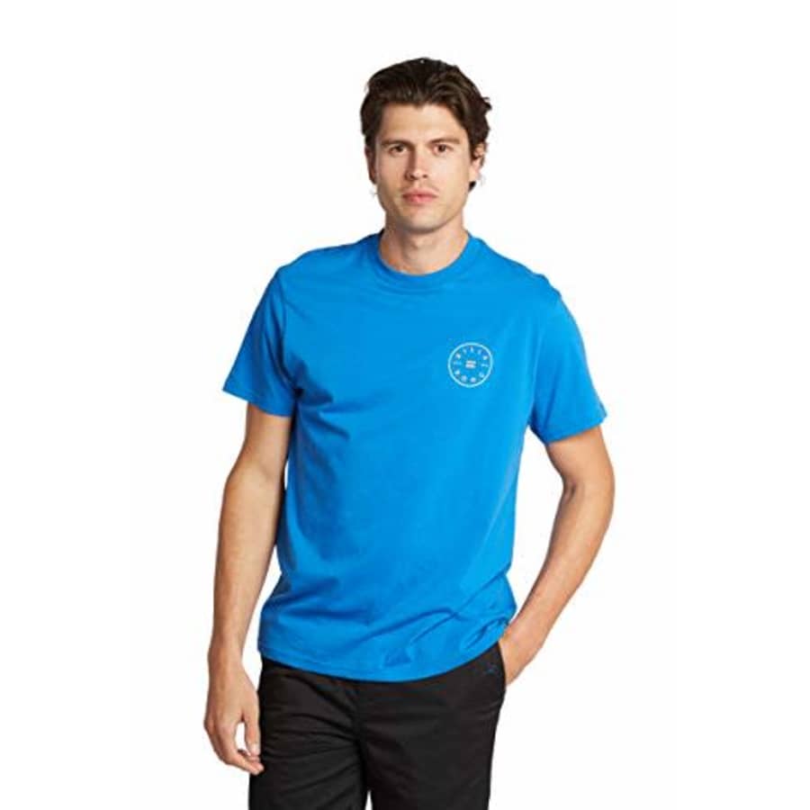Billabong Men's Classic Short Sleeve Premium Logo Graphic Tee T-Shirt, Royal Rotor, Small for $28