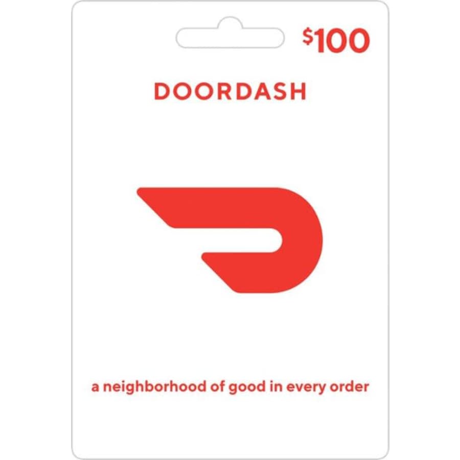 $100 DoorDash Gift Card for $85 $100 DoorDash Gift Card for $85