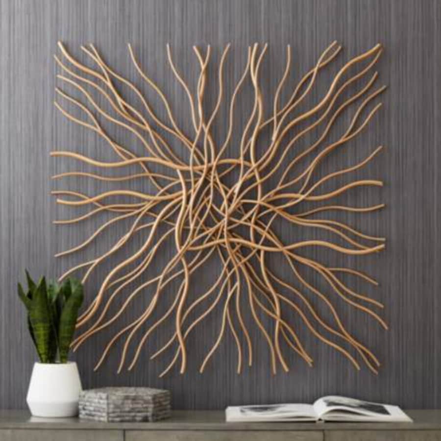 Newhill Designs Albright Gold Metal Wall Art for $100 Newhill Designs Albright Gold Metal Wall Art for $100