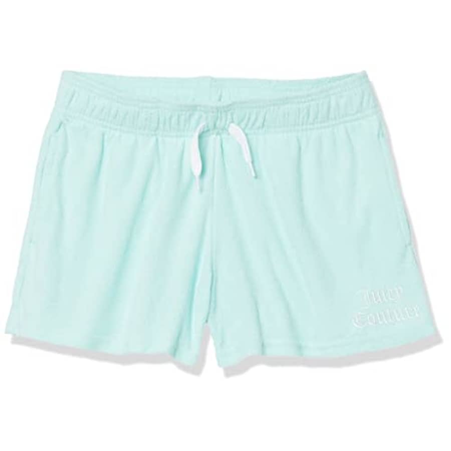 Juicy Couture Girls' Pull-On Shorts, Blue Tint/Terry, 8-10 for $18 Juicy Couture Girls' Pull-On Shorts, Blue Tint/Terry, 8-10 for $18