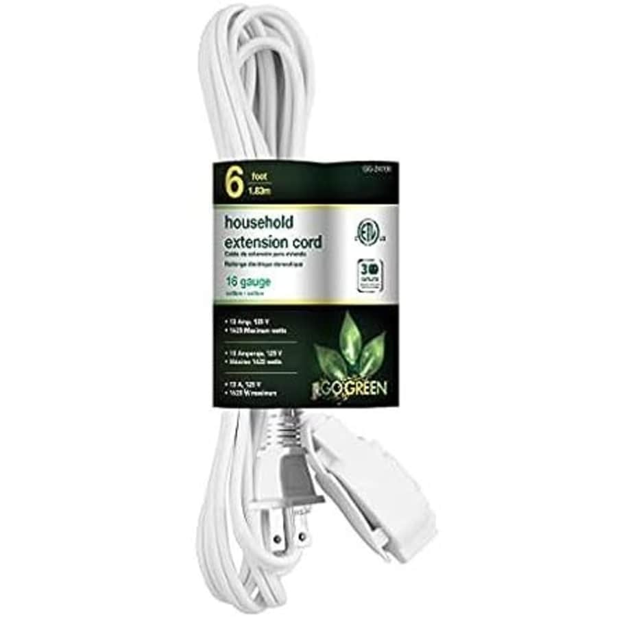 GoGreen Power 16/2 6-Foot Extension Cord for $4 GoGreen Power 16/2 6-Foot Extension Cord for $4