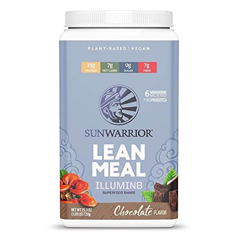 Sunwarrior Lean Meal Vegan Meal Replacement Powder Keto Friendly Non GMO Sugar Gluten Soy and Dairy for $49