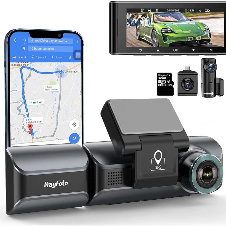 Rayfoto 3-Channel 4K Dash Cam for $103 Rayfoto 3-Channel 4K Dash Cam for $103
