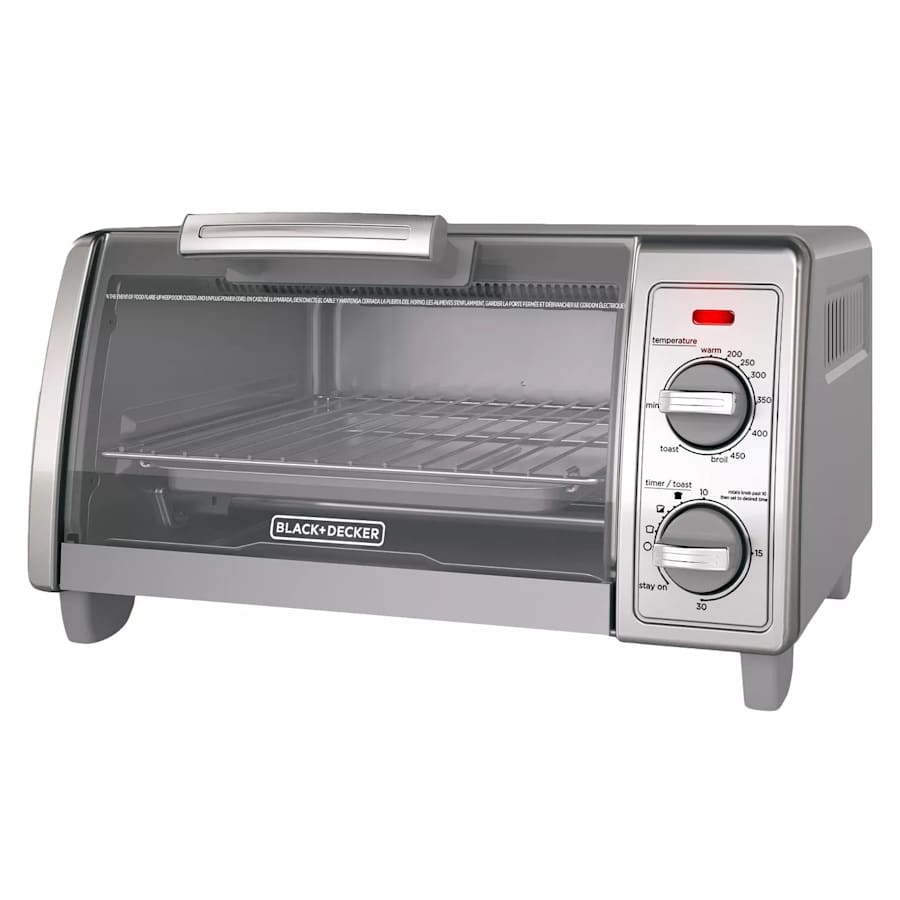 Black + Decker 4-Slice Stainless Steel Toaster Oven for $17 Black + Decker 4-Slice Stainless Steel Toaster Oven for $17