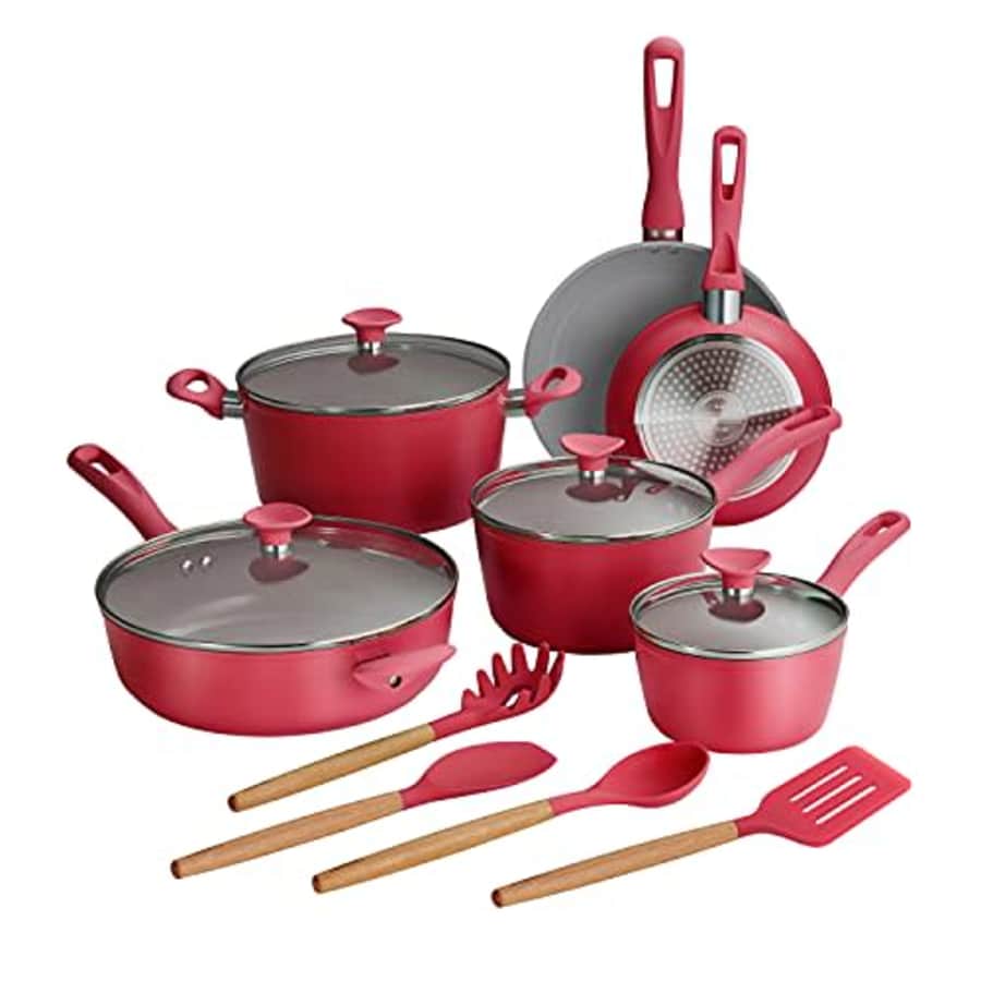 Tramontina Cookware Set 14-Piece (Red), 80110/034DS for $115
