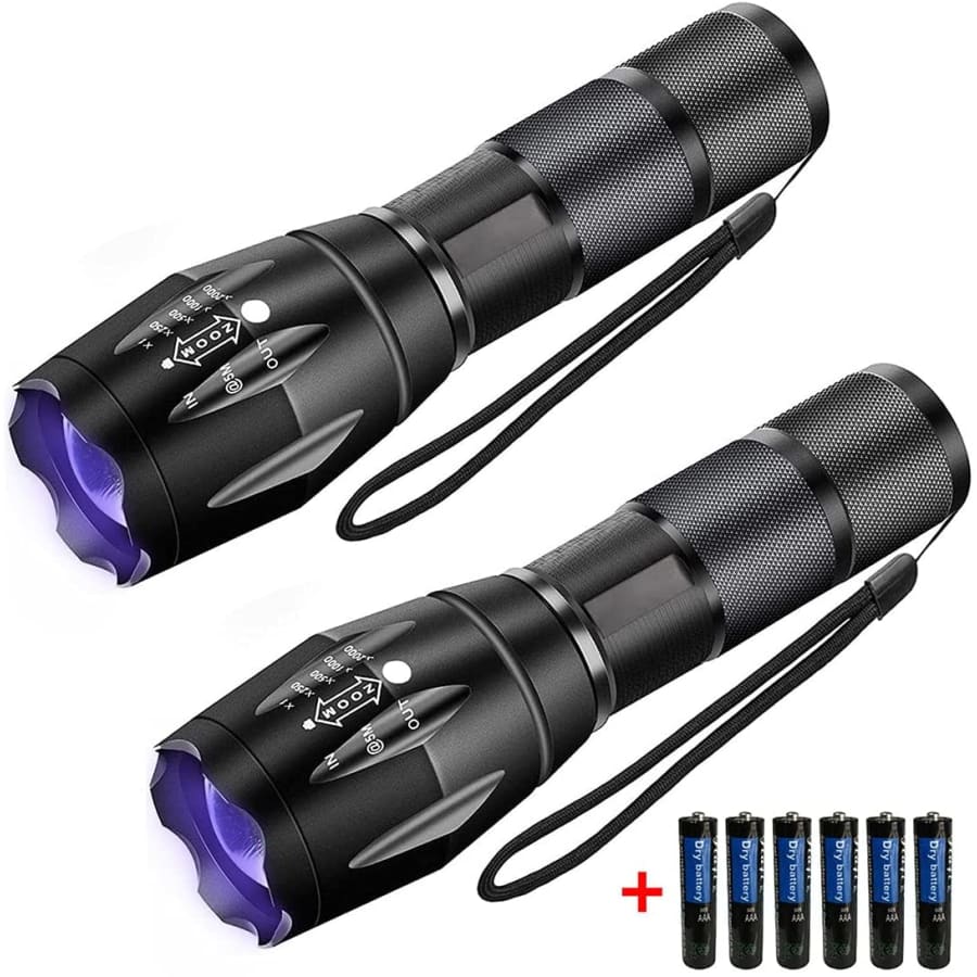 USFA Black Light UV Flashlight 2-Pack for $8 USFA Black Light UV Flashlight 2-Pack for $8