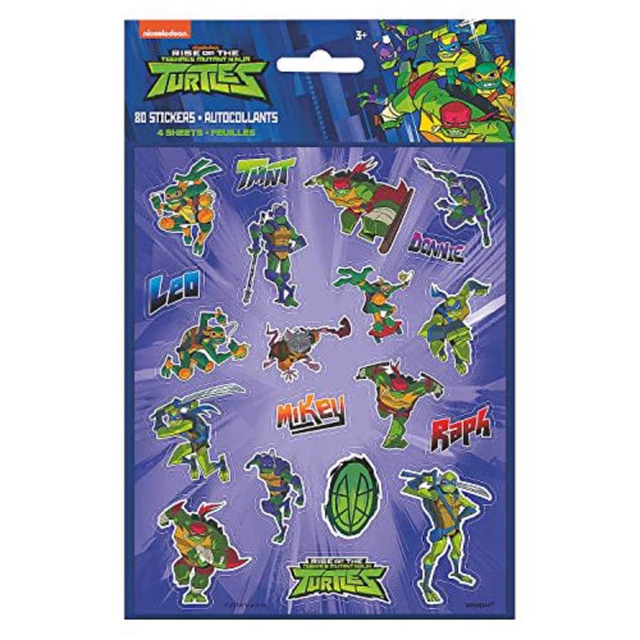 Fun Express - Rise of The TMNT Stickers, 4 ct for Birthday - Party Supplies - Licensed Tableware - for $3 Fun Express - Rise of The TMNT Stickers, 4 ct for Birthday - Party Supplies - Licensed Tableware - for $3