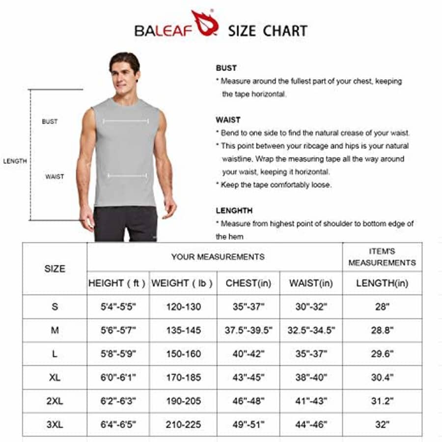 BALEAF Men's Sleeveless Shirts Swim Activewear Basketball Tank Top Blue Size XL for $10 BALEAF Men's Sleeveless Shirts Swim Activewear Basketball Tank Top Blue Size XL for $10