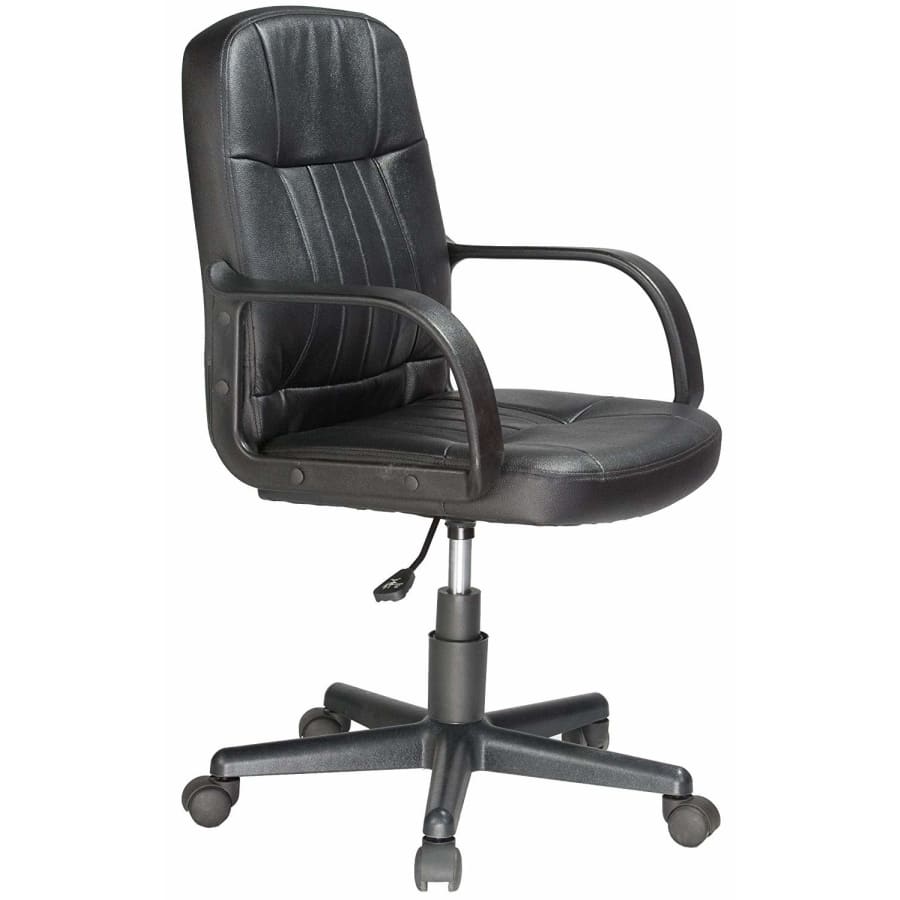 Comfort Products Mid-Back Leather Office Chair for $49