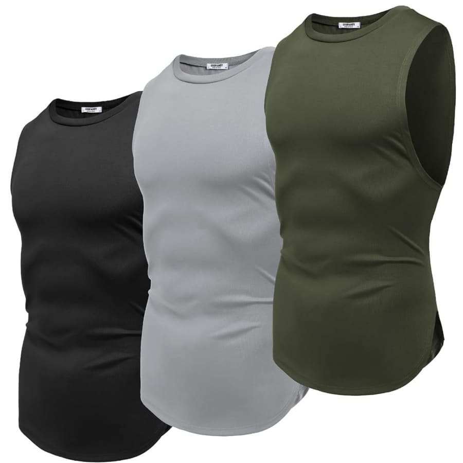 Coofandy Men's Muscle Cut Off Shirt 3-Pack for $9 Coofandy Men's Muscle Cut Off Shirt 3-Pack for $9