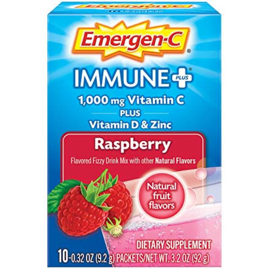 Emergen-C Immune+ 1000mg Vitamin C Powder, with Vitamin D, Zinc, Antioxidants and Electrolytes for for $9