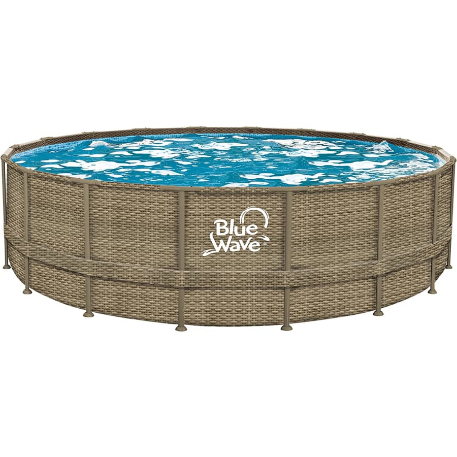 Blue Wave 18-Ft. Wicker Frame Swimming Pool Package for $1,099
