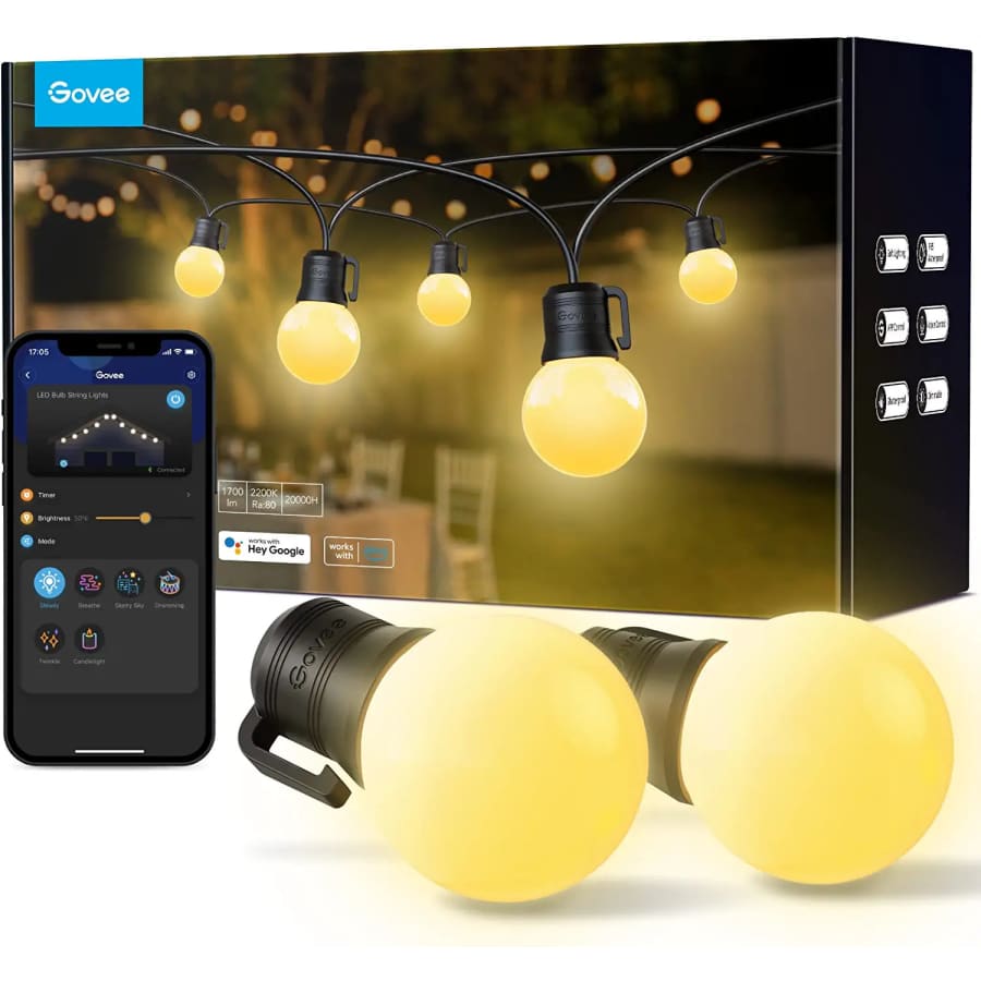 Govee 100-Foot G40 Smart Outdoor String Lights for $55